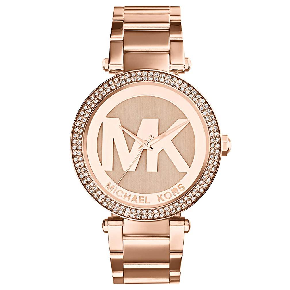 Ladies / Womens Parker Rose Gold Stainless Steel Michael Kors Designer Watch MK5865