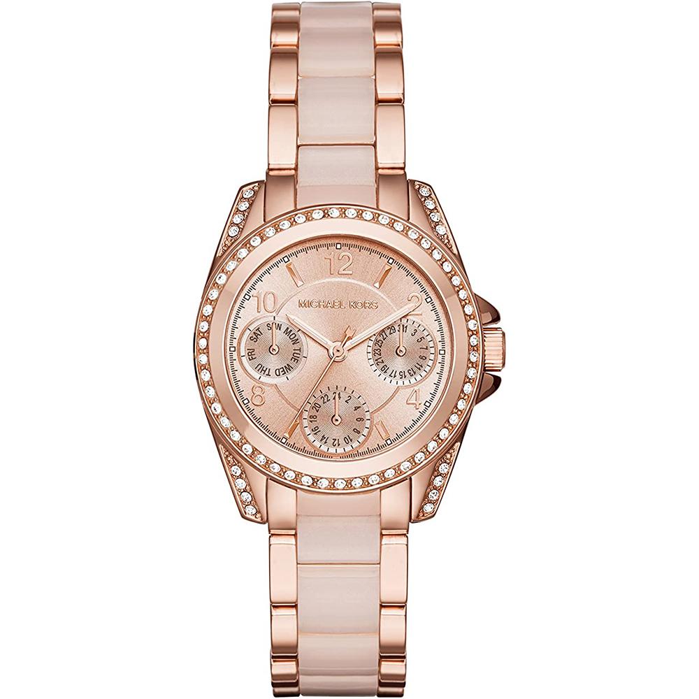 Ladies / Womens Mini Blair Rose Gold Bracelet Michael Kors Designer Watch MK6175