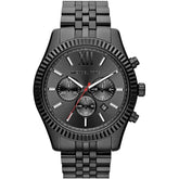 Mens / Gents Lexington Black Stainless Steel Chronograph Michael Kors Designer Watch MK8320