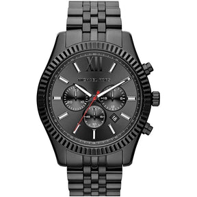 Mens / Gents Lexington Black Stainless Steel Chronograph Michael Kors Designer Watch MK8320