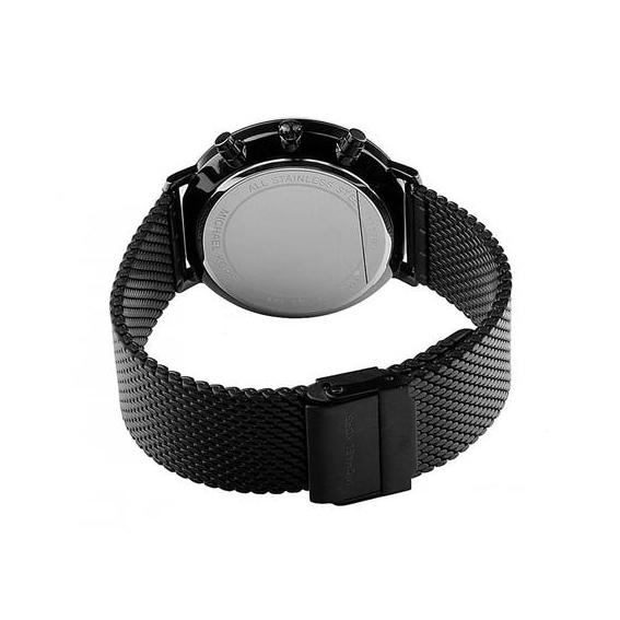 Mens / Gents Jaryn Black Stainless Steel Mesh Chronograph Michael Kors Designer Watch MK8504
