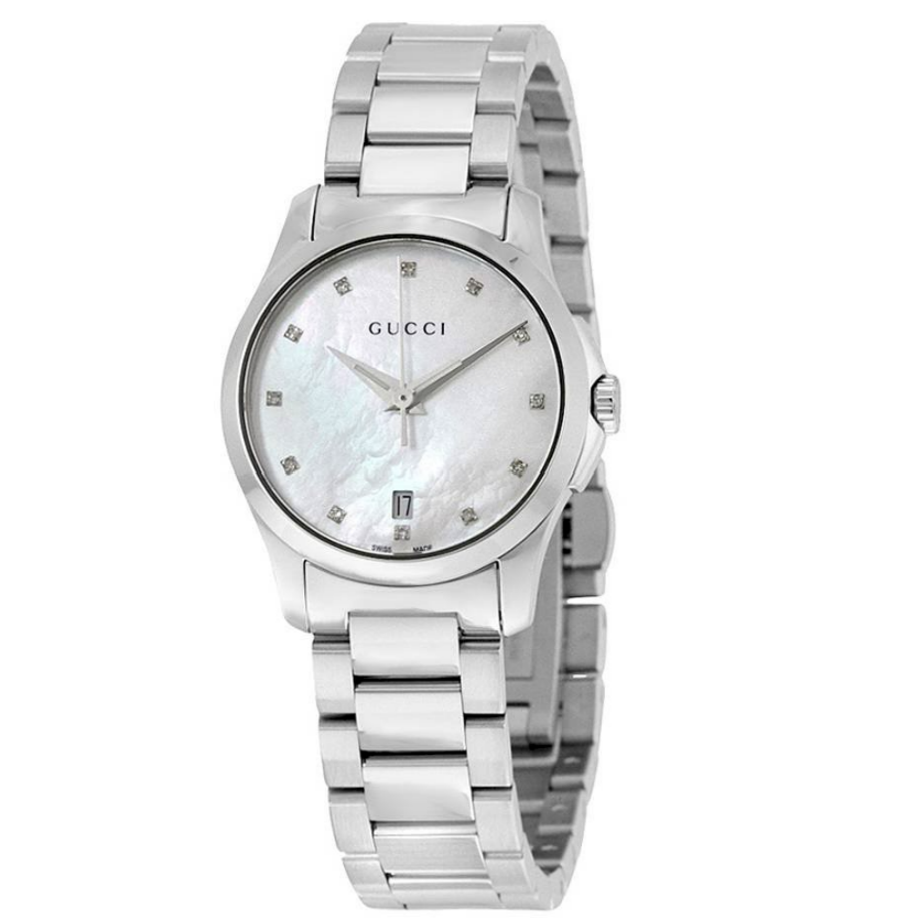 Gucci G-Timeless Ladies Silver Watch YA126542