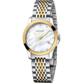 Gucci G-Timeless Ladies Two-Tone Watch YA126513
