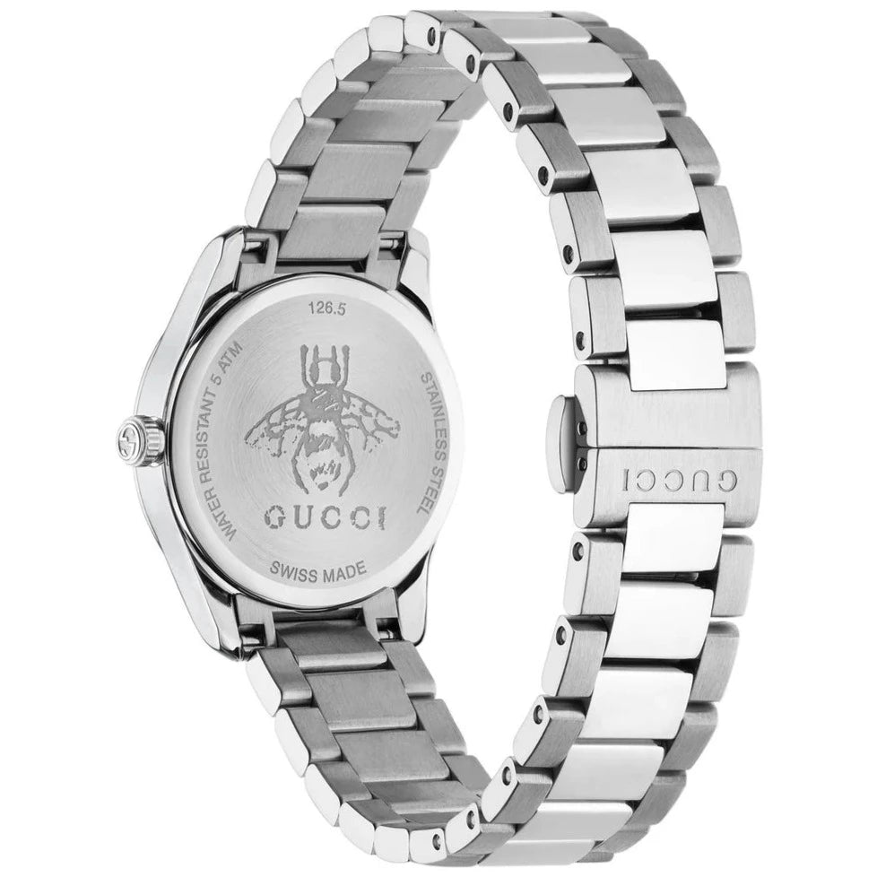 Gucci G-Timeless Ladies Silver Watch YA126572A