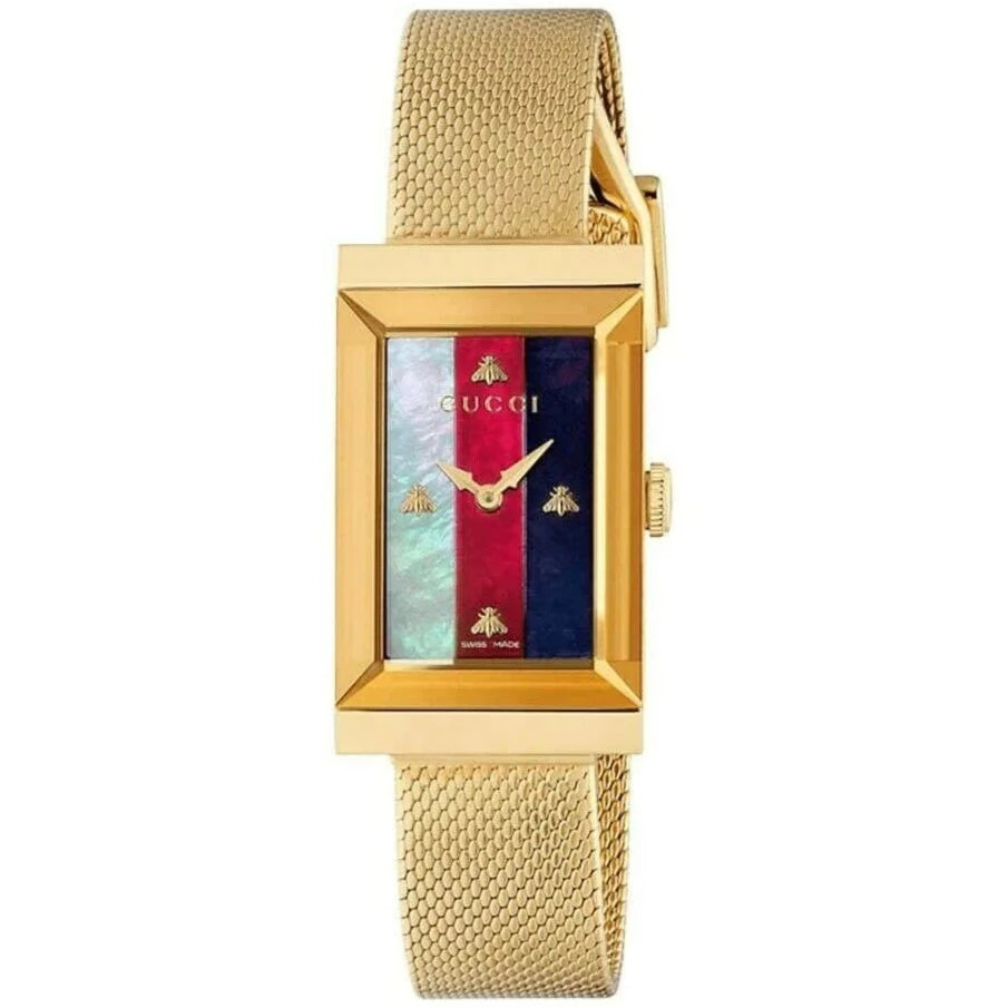 Gucci G-Frame Ladies Gold Watch YA147410