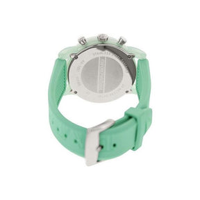 Ladies / Womens Green Rubber Chronograph Strap Emporio Armani Designer Watch AR1057