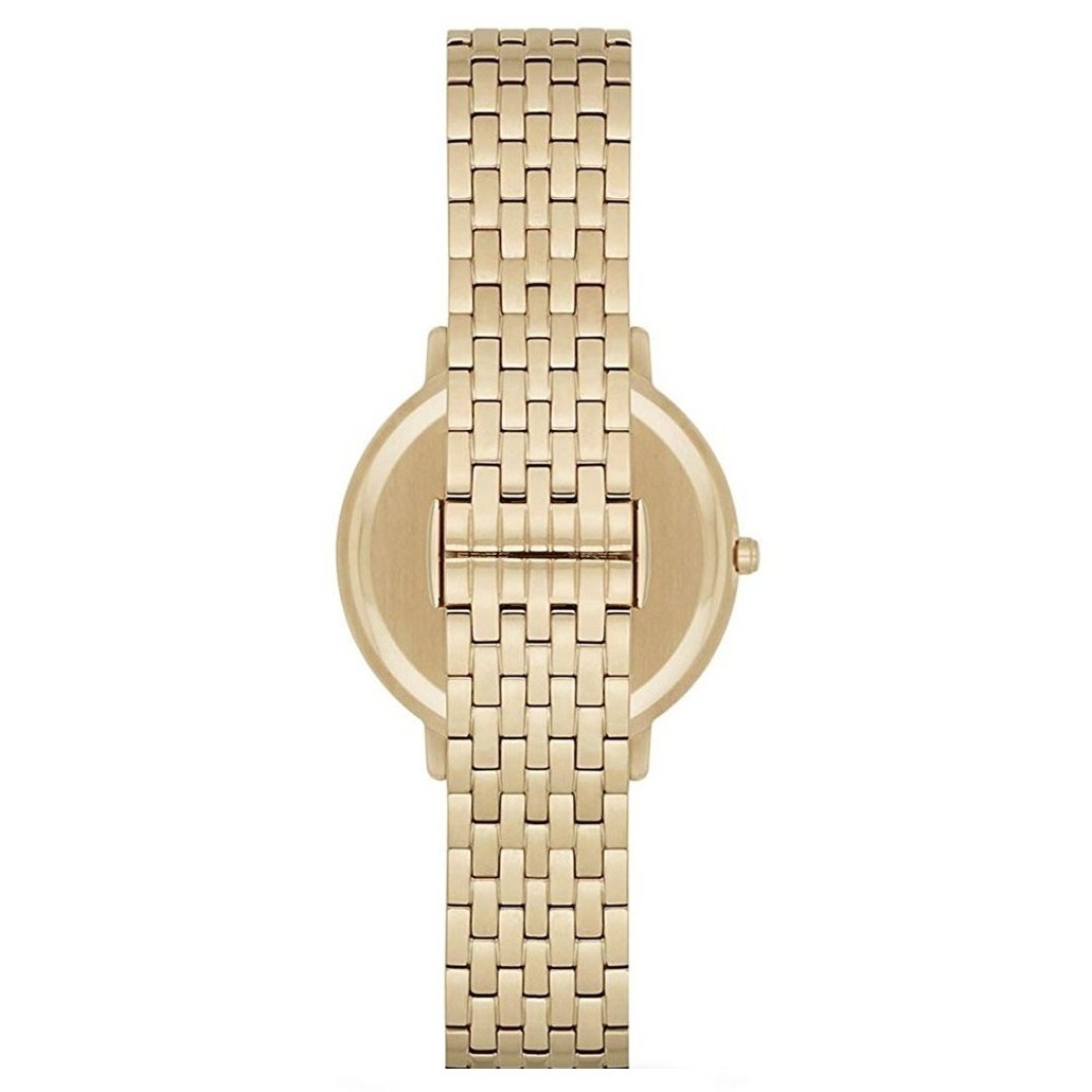 Ladies / Womens Gold Stainless Steel Mother of Pearl Emporio Armani Designer Watch AR11007