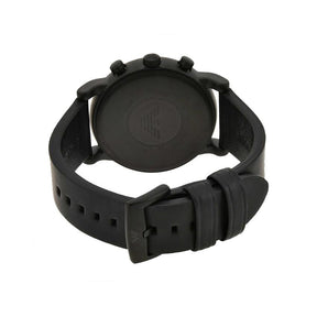 Mens / Gents Luigi Black Leather Chronograph Emporio Armani Designer Watch AR11133