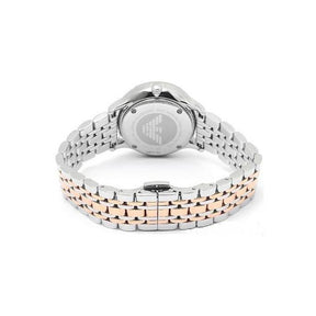 Ladies / Womens Two Tone Stainless Steel Bracelet Emporio Armani Designer Watch AR1603