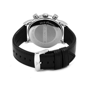 Mens / Gents Classic Black Leather Emporio Armani Designer Watch AR1733