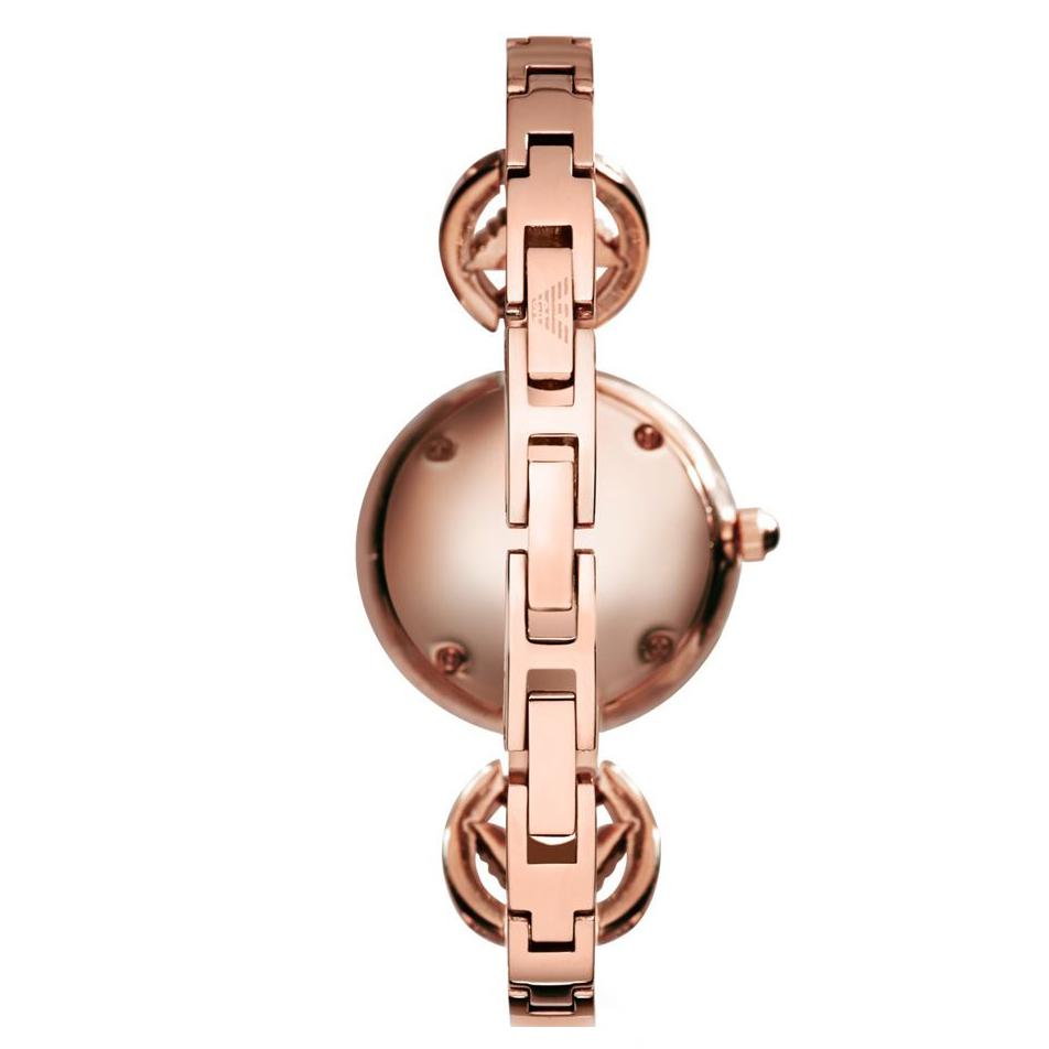 Ladies / Womens Rose Gold Bracelet Emporio Armani Designer Watch AR1776