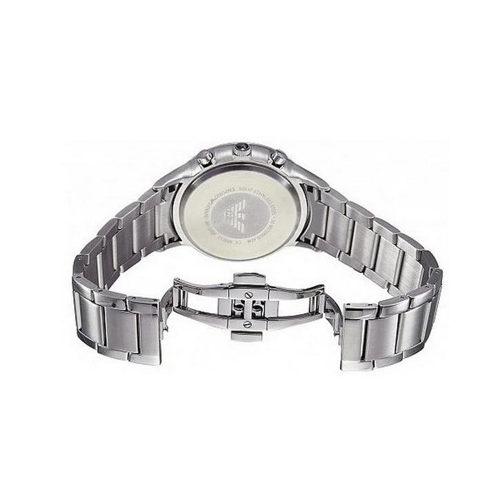 Mens / Gents Silver Tone Chronograph Emporio Armani Designer Watch AR1933