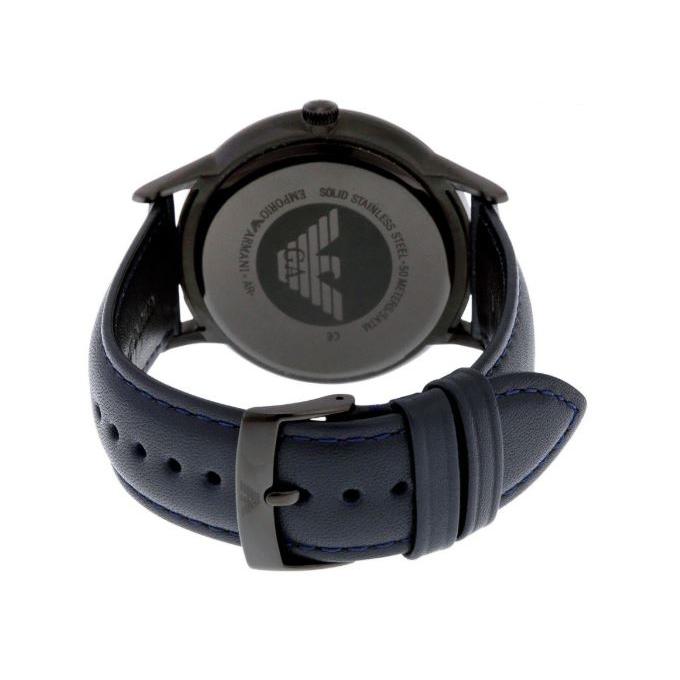 Mens / Gents Grey Leather Emporio Armani Designer Watch AR2479