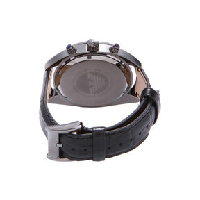 Mens / Gents Sportivo Black Leather Chronograph Emporio Armani Designer Watch AR5917