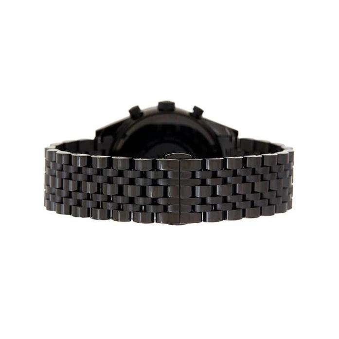 Mens / Gents Black Stainless Steel Chronograph Emporio Armani Designer Watch AR5989