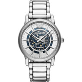 Mens / Gents Meccanico Silver Stainless Steel Emporio Armani Designer Watch AR60006