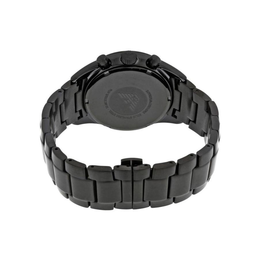 Mens / Gents Black Stainless Steel Chronograph Emporio Armani Designer Watch AR6094