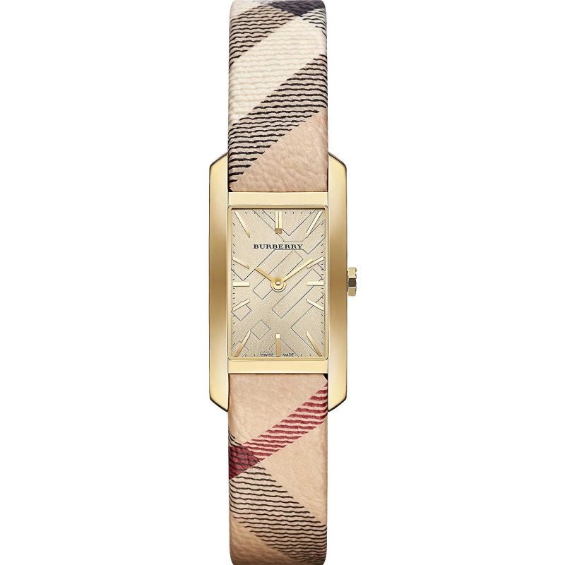 Burberry Ladies Watch The Pioneer Check Yellow Gold BU9509 RealWatch™