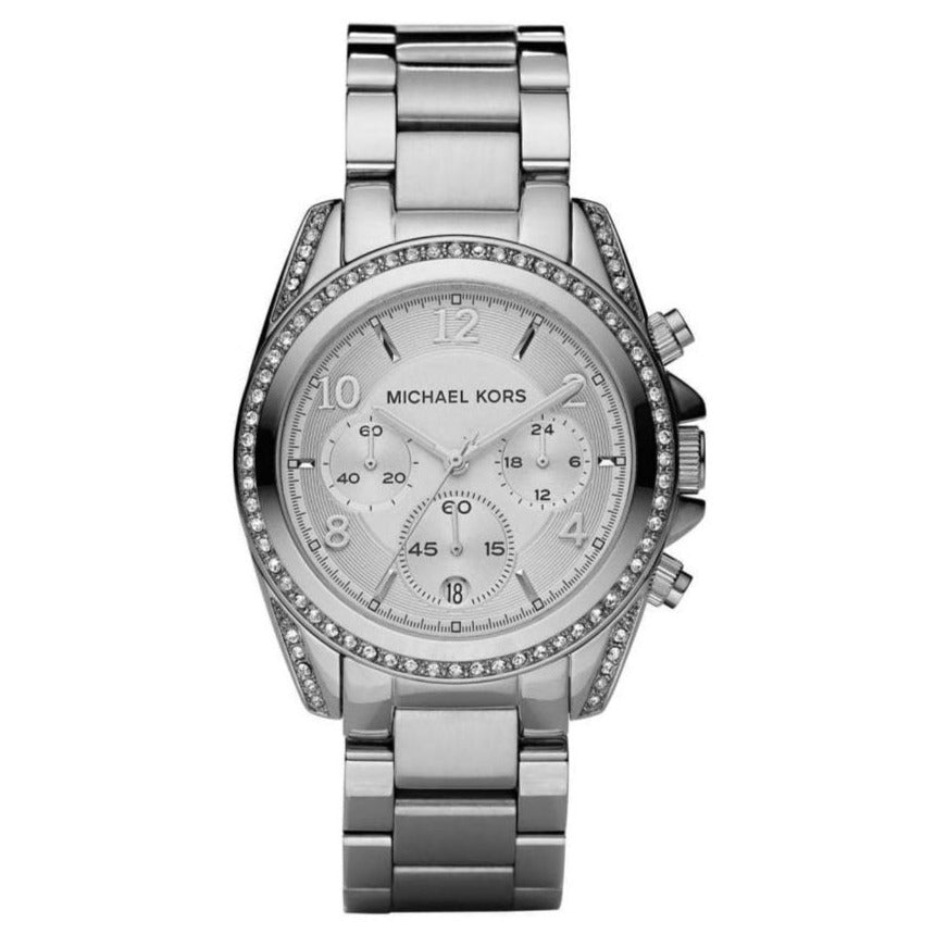 Chronograph Watch - Michael Kors MK5165 Ladies Silver Blair Watch