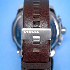 Diesel Men's Chronograph Watch Mega Chief Blue Brown 
