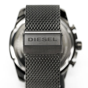 Diesel Men's Chronograph Watch Mega Chief Gunmetal Mesh 