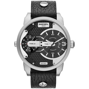 Diesel Men's Mini Daddy Silver Black Watch DZ7307