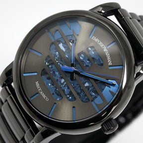 Emporio Armani Men's Automatic Luigi Watch Black PVD AR60029 