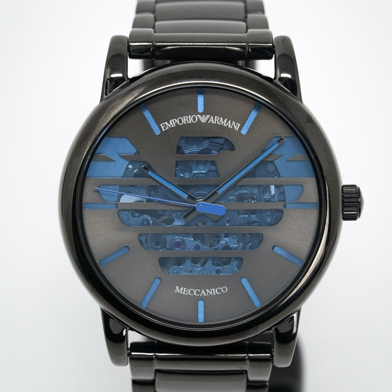 Emporio Armani Men's Automatic Luigi Watch Black PVD AR60029 