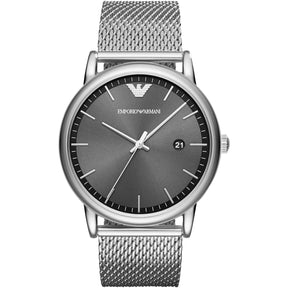 Emporio Armani Men's Automatic Luigi Silver Watch AR11069