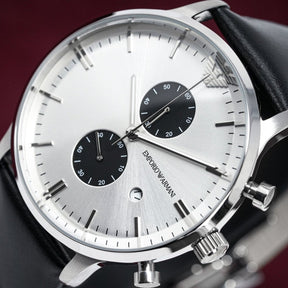 Emporio Armani Men's Chronograph Watch Black AR0385 