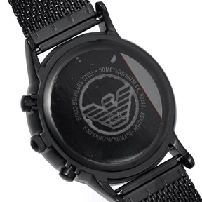 Emporio Armani Men's Chronograph Watch Black PVD AR2498 