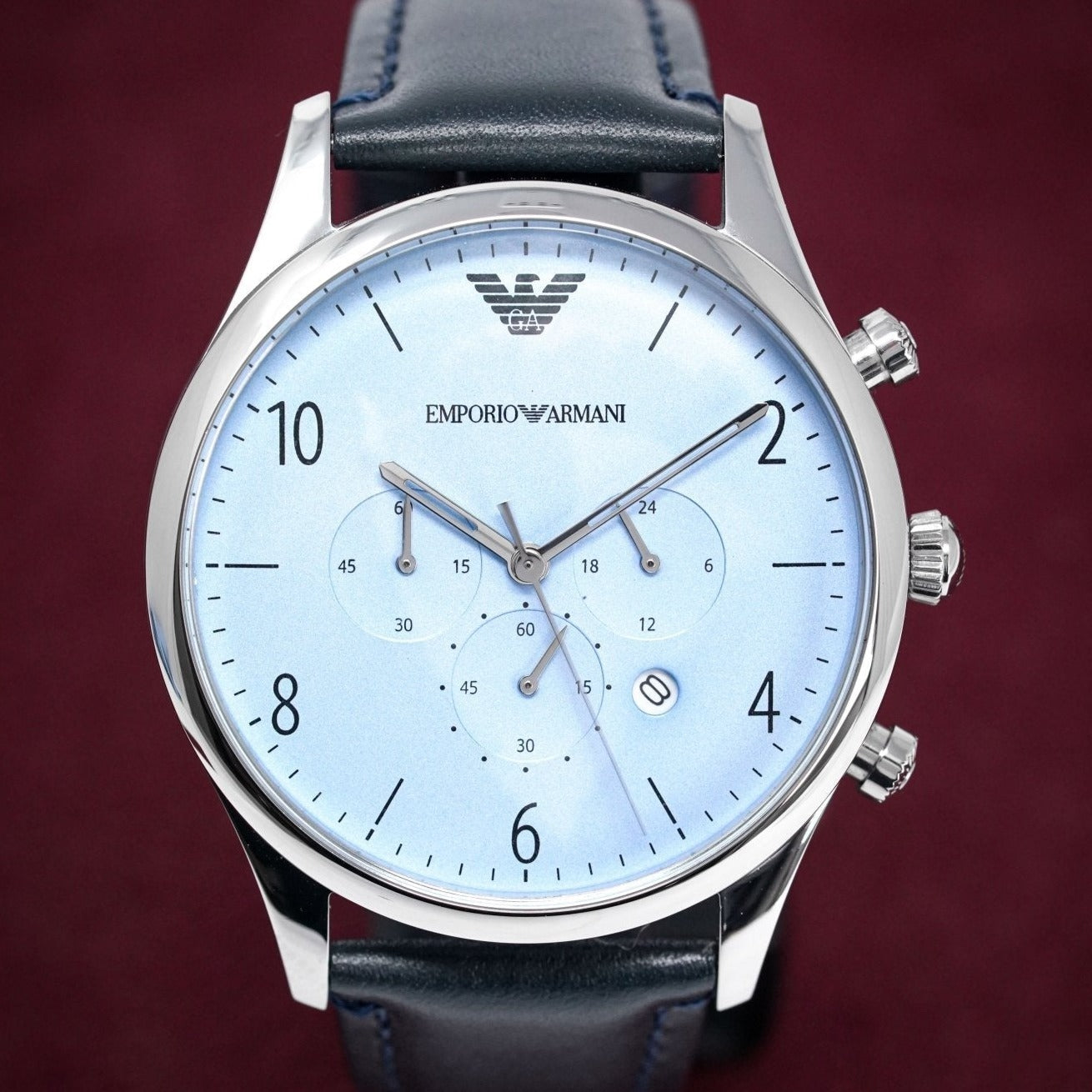 Emporio Armani Men's Chronograph Watch Blue AR1889 