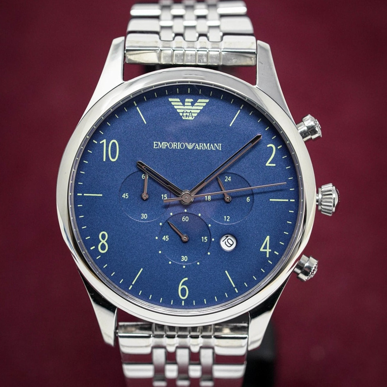 Emporio Armani Men's Chronograph Watch Steel AR1942 