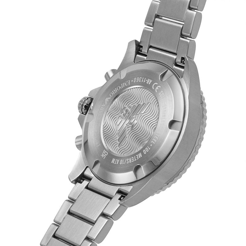 Emporio Armani Men's Diver Watch Chronograph Steel AR11360 
