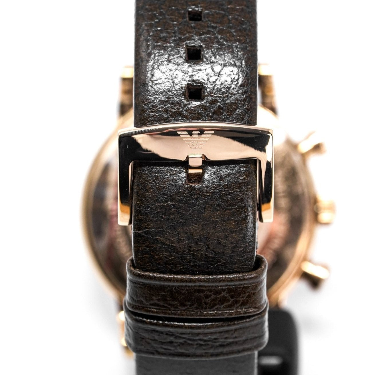 Emporio Armani Men's Luigi Chronograph Watch Rose Gold PVD AR1809 