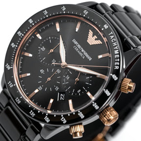 Emporio Armani Men's Mario Ceramic Chronograph Watch AR70002 