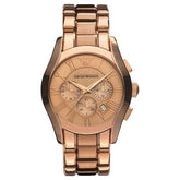 Emporio Armani Men's Watch Valente Chronograph Rose Gold PVD AR0365 
