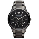 Mens / Gents Black Ceramic Chronograph Emporio Armani Designer Watch AR1451