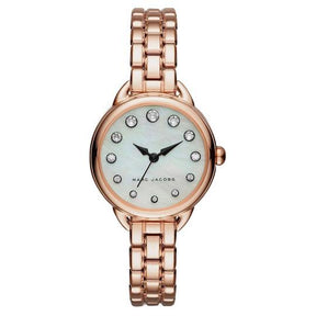 Ladies / Womens Betty Rose Gold Mother of Pearl Stainless Steel Marc Jacobs Designer Watch MJ3511