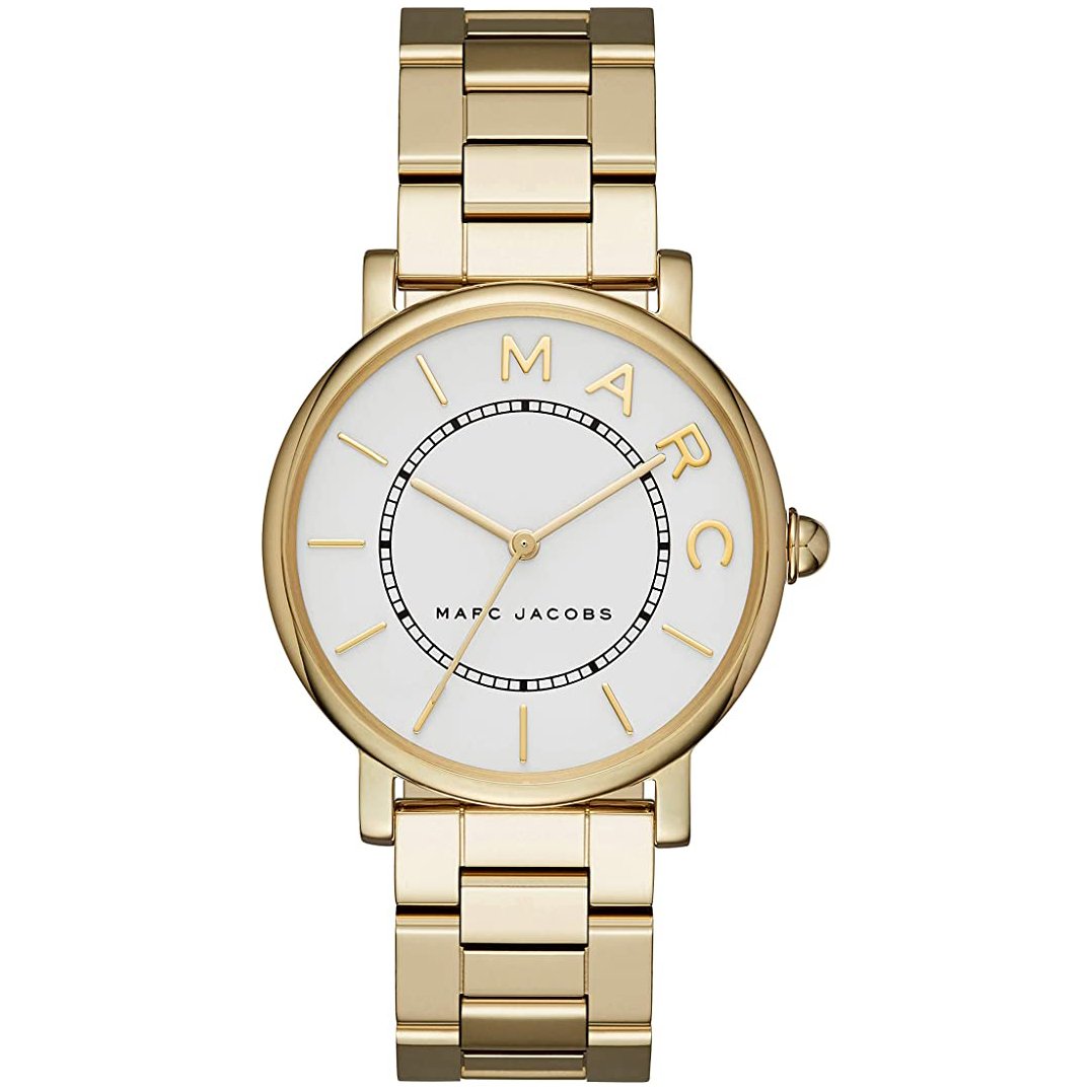 Ladies / Womens Roxy Gold Stainless Steel Marc Jacobs Designer Watch MJ3522