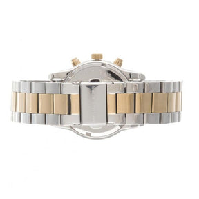 Ladies / Womens Ritz Silver & Gold Chronograph Stainless Steel Michael Kors Designer Watch MK6474